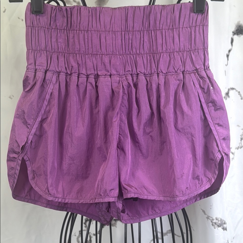 Free People Movement Shorts The Way Home Purple Size S Water Resistant Running